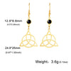 Goth Stainless Steel Earring Triple Rune Moon Phase Pentagram Earrings Woman Men Vintage Jewelry Ear Piercing Witch Knot - Image 12