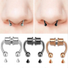 Magnetic Horseshoe Nose Rings, 316L Stainless Steel, Faux Septum Rings, Fake Piercing, Clip on, Hoop Rings, Gift for Women, Girl - Image 1