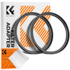 Step Up Ring Aviation-grade Aluminum Filter Adapter Ring 2-pack Cleaning Cloth Lens Ring for ND Cpl UV Lenses Filter - Image 12