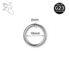 ZS 1PC Titanium Hoop Earring for Women Silver Plated Circle Earring Large Gauge Seputm Nose Ring 2/4/6/8/10/12G Punk Earring - Image 26