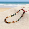 Spring Jewellery Tiger's Eye African Pine Nature Stone Bransoletka for Beach Scene Anklet Adjustable Rope 3.8 - Image 6