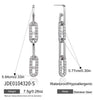 Ball Pendant Earrings Stainless Steel Gold Plated Jewelry Gift Ring Hoop Earrings For Women - Image 34