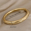 Glossy Color Thick Bracelet Stainless Steel Bangle for Women Cuff Wirstband Smooth Charm Bracelets Jewelry Gift - Image 6