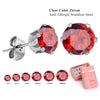 6Pair/Box Stud Earrings Cubic Zirconia 316L Stainless Steel Women Wedding Party Jewelry Accessories 3-8mm - Image 20