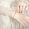 Silver Simple Necklace Bracelet Rings Set For Women Girls Wedding Engagement Valentines Day Gift - Image 5