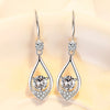 Zircon Water Drop Earrings For Women Silver Color Long Dangle Hanging Earring Female Wedding Ear Jewelry Gift - Image 31