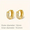 1/3Pairs Piercing Statement Triple Paved Hoop Earrings CZ Stone Gold Color Copper Huggies Cartilage Earrings For Women Jewelry - Image 9
