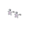 Cute Cubic Zirconia Screw Back Stud Earrings 316L Stainless Steel 20G - Image 7