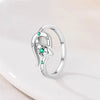 Ring Silver Snake Shape Zircon Ring For Women Girls Jewelry Birthday Anniversary Gifts - Image 2
