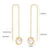 2PC/1pair Heart Love White Shell Drop Earring for Women Stainless Steel Hoop Earrings Romantic Valentine's Day Gift - Image 8