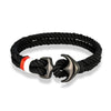 Anchor Bracelets Men Double strand Nautical Surfer Rope Bracelet Women Black Stainless Steel Sport Buckle - Image 7
