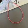 Tiny Colorful Seed Bead Choker Necklace - Image 23