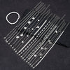 20 Pcs/Set Metal Butterfly Heart Pendant Anklets Set Bohemia Vintage Pearl Foot Bracelet Beach Woman Jewelry Gifts - Image 4