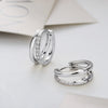 Silver Crystal Zirconia Hoop Earrings for Women Simple Heart Zircon Circle Drop Earrings Punk Jewelry Party Gifts - Image 12