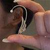Zircon Butterfly Ear Clips Sparkling Rhinestone Ear Cuff Clips Earrings Without Piercing For Women Wedding Jewelry Gifts - Image 21