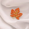 Classic Maple Leaf Brooch Floral Pin Elegant Safety Pin Suit Coat Corsage Welcome Accessory Jewelry Banquets for Women - Image 6