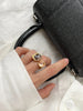 Geometric Open Ring with Contrasting Clear Stone Details - Image 23