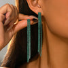 Long Tassel Drop Earrings for Women Black Gold Silver Color Rhinestone Dangle Earring Wedding Party Jewelry Gift - Image 20