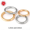 Titanium Clicker 1.2mm and 2.0mm Thick Nose Ring Piercings Tragus Hinged Segment Cartilage Spiral Earring Septum Jewelry - Image 1