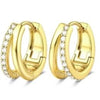 1Pair Flat Back Earrings for Women Steel Earrings Hoop Stud Cartilage Tragus Piercings - Image 33