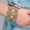 CZ Beads Bracelets Gold Plated Beads Multilayer Beaded Bracelet for Women Gifts - Image 3