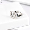 Silver Needle Black White Grid Hoop Earrings for Women Enamel Geometry Earrings Jewelry Gifts - Image 19