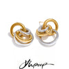 Stainless Steel Multi Circle Round Drop Earrings Daily Recommend Attractive Women Jewelry Gift - Image 1