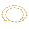 Selling Women Jewelry Set Gold Color CZ Tear Drop Dog Bone Charm Link Chain Choker Necklace Bracelet - Image 8