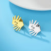 Stainless Steel Brooch Set with Brazilian Sign Language Hand Gestures Fit for Deaf Community Sign Language Fans Daily Wear Gift - Image 5