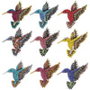 Hummingbird Brooches For Women Vintage Crystal Metal Animal Pins - Image 1