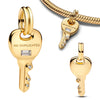 Silver Glass Slipper Charm Pink Envelope Floral Tulip Golden Key Sword Bee Cicada Butterfly Beads Necklace Fit Bracelet - Image 18