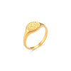 Creative Eagraved Facial Expression of Moon Sun Star Gold Plated Ring Stainless Steel Godness Signet Ring - Image 9