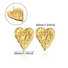 Simple Heart Drop Earrings For Women Stainless Steel Ear Cuff Piercing Dangle Earring Jewelry Gifts - Image 27