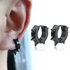 1Pair Punk Stainless Steel Round Circle Hoop Earrings For Men Women Not Fade Clip Earrings Hip Hop Male Jewelry - Image 2