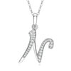 26 English Letter Zircon Pendant Necklace Temperament Personality Necklaces Jewelry Gift - Image 31