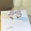 Fancy Bow Ring with Dazzling CZ Silver Color Women Finger Ring Stamp Wedding Bands Statement Accessories Jewelry - Image 3