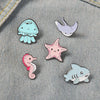3-5 Pcs Cute Animal Brooch Set Creative anime Enamel Pins Backpack Clothing Accessories Metal Badge Christmas gifts - Image 2