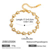 Minimalist Gold Color Plated Stainless Steel Rhinestone Water Drop Pendant Black Oil Drop Moon Pendant Bracelet Women - Image 7