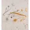 Stainless Steel Star Moon Sun Adjustable Open Arm Bangle Summer Large Summer Jewelry - Image 4