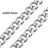 5MM/7MM Basic Punk Stainless Steel Chain Necklace For Women Men Cuban Figaro Braided Wheat Link Choker - Image 15