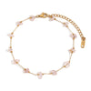 Crushed Stone Handmade Foot Chains Gold Plated Jewelry 316L Stainless Steel Bracelet for Women - Image 7