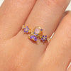 Fairy Tales Princess Cubic Zircon Ring for Women Girls Opening Design Jewelry - Image 2