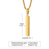 Pillar Necklaces for Men Women,Stainless Steel Rectangle Vertical Bar Pendant Necklace,Simple Casual Collar Gifts - Image 11