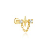 Silver Delicate Star Chinese Knot Earring CZ Dangle Cartilage Studs Birthday Gift for Her Jewelry - Image 7