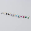 Silver Rainbow Tassel Four Petal Flower Drop Stud Earrings for Women Sweet Girl Ear Bone Jewelry Accessories - Image 5