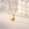 Stainless Steel Geometric Necklace For Women Sun Sunflower Pendant Clavicle Chain Aesthetic Jewelry Accessories - Image 24