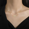 Personality Full Zircon 8 Shape Bowknot Pendant Necklace for Women Charm Stainless Steel Bride Chokers Jewelry Fastness - Image 3