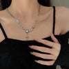 Bling Moonstone Star Cross Pendant Necklace for Women Punk Hip Hop Star Chain CrystalNecklace Party Y2K Jewelry Gift - Image 6