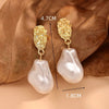 Retro Baroque Irregular Imitation Pearl Geometry Water Drop Earring for Women European American Jewelry Gift - Image 5