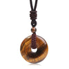 Stone Amethyst Tiger's Eye Necklace Pendant Men's and Women's Necklace Peace Knot Chinese Knot Necklace Gift - Image 19